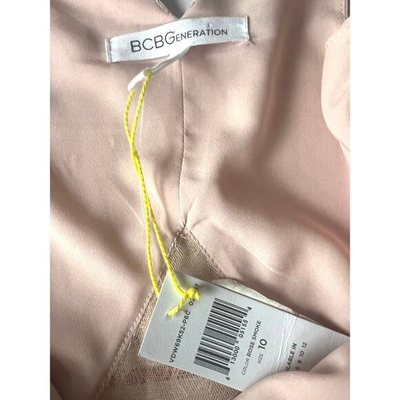NWT BCBGeneration Powder Pink Dress Balletcore Romantic Coquette Size 10 Girly - Picture 6 of 8